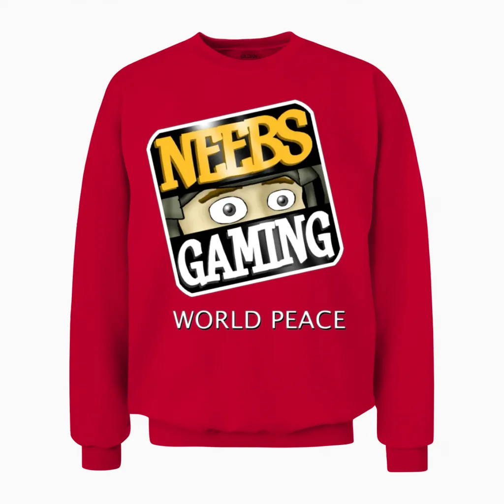 Neebs Gaming Unisex Sweatshirt in Red