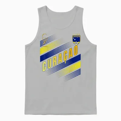Drapeau De Curaçao Pour Les Amoureux De La Fierté De Curaçao Unisex Tank Top - Ash