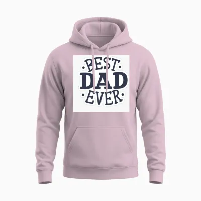 Best Dad Ever Unisex Hoodie - Light Pink