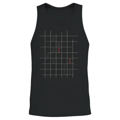 Chess Game Unisex Tank Top - Black