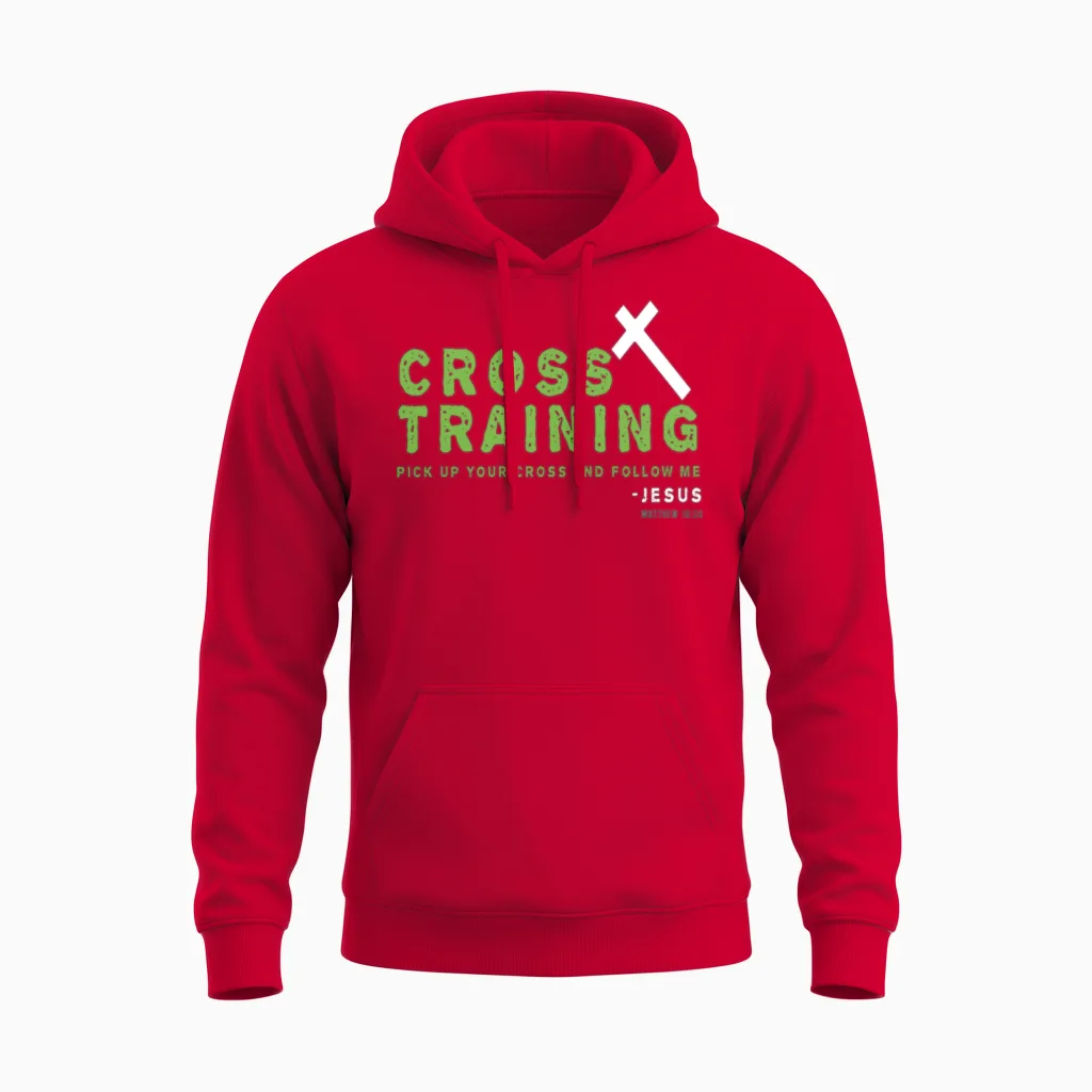 Christian Training Pun Christian Design Unisex Hoodie in Red