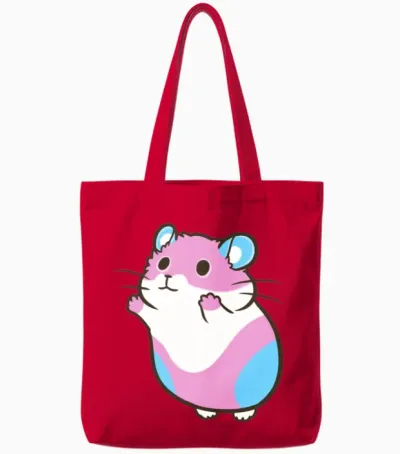 Funny Animal Tote Bags - Red