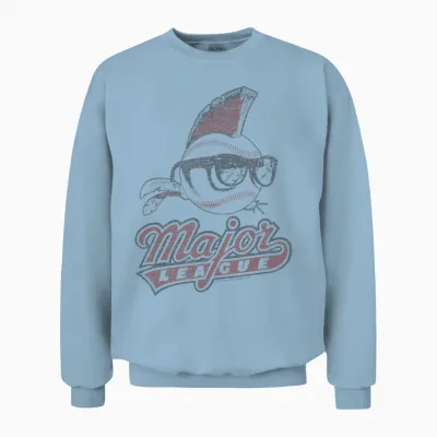 Major League Vintage Logo Unisex Sweatshirt - Light Blue