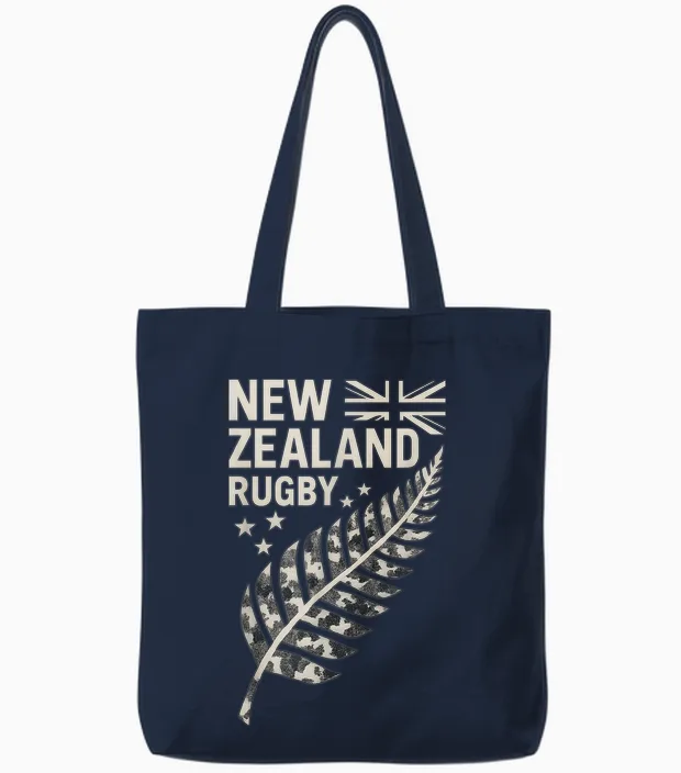 New Zealand Rugby Silver Fern Tote Bags in Navy