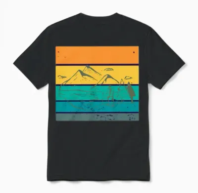 Hiking Unisex T-Shirt - Black