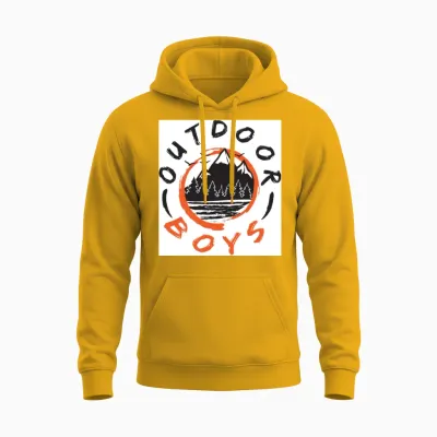 Outdoor Boys Logo Unisex Hoodie - Gold