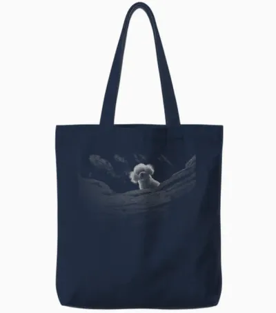 Un Petit Agneau Dans Le Silence D'un Tueur Joli Chien De Série Tote Bags - Navy