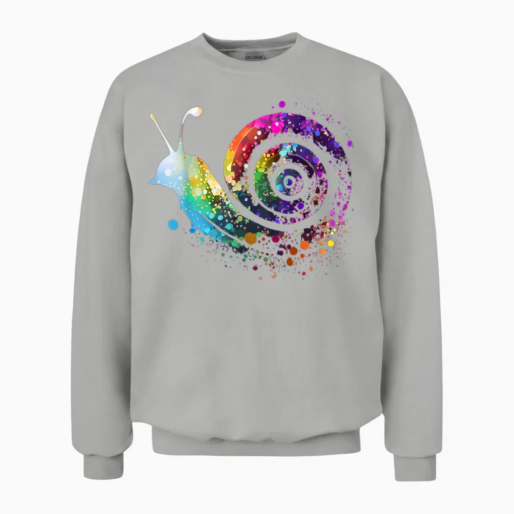 Schnecke Schnecken Lieblingstier Tier Lahme Schnecke Unisex Sweatshirt in Ash