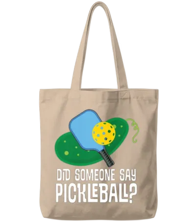 Pickleball Funny Joke Tote Bags - Natural