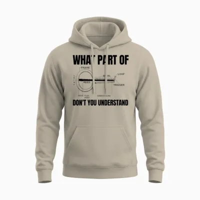 Jew Mouth Harp Jaw Harp Bass Unisex Hoodie - Sand