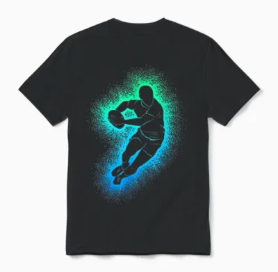 Rugby Kinder Jungen Unisex T-Shirt - Black