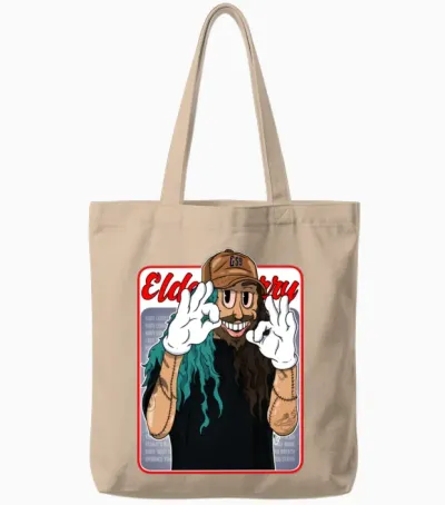 Ruby Da Cherry Retro Tote Bags - Natural