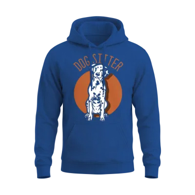 Dog Sitter Job Puppy Dogs Dog Sitting Unisex Hoodie - Royal