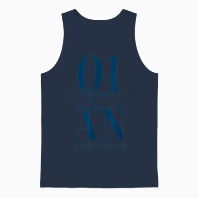 Idée Cadeau Couple 1 an De Mariage - Noces De Coton Unisex Tank Top - Navy