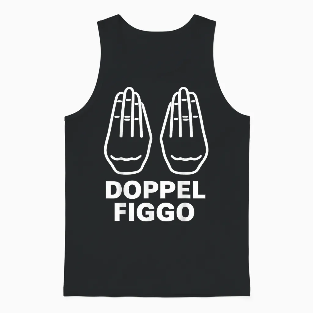 Double Figgo Legally Secured Unisex Tank Top in Black