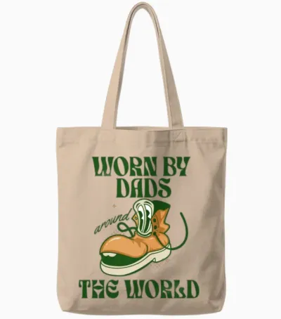Dad Shoes Retro Tote Bags - Natural