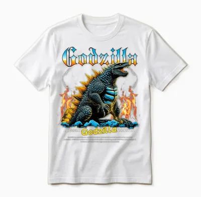 Godzilla Japanese Monster Unisex T-Shirt - White