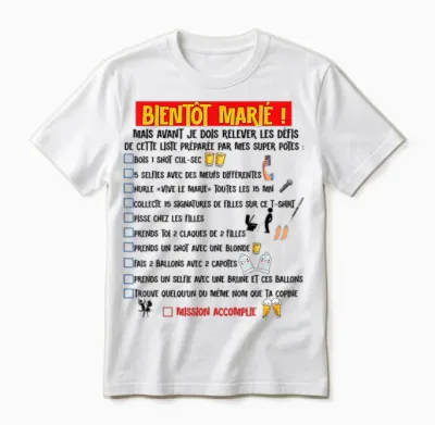 Man Soon Married! Future Wedding Mission Challenges Evg T-Shirt, White, S Unisex T-Shirt - White