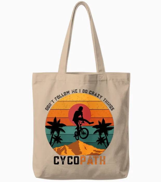 Dont Follow Me I Do Stupid Things Tote Bags in Natural