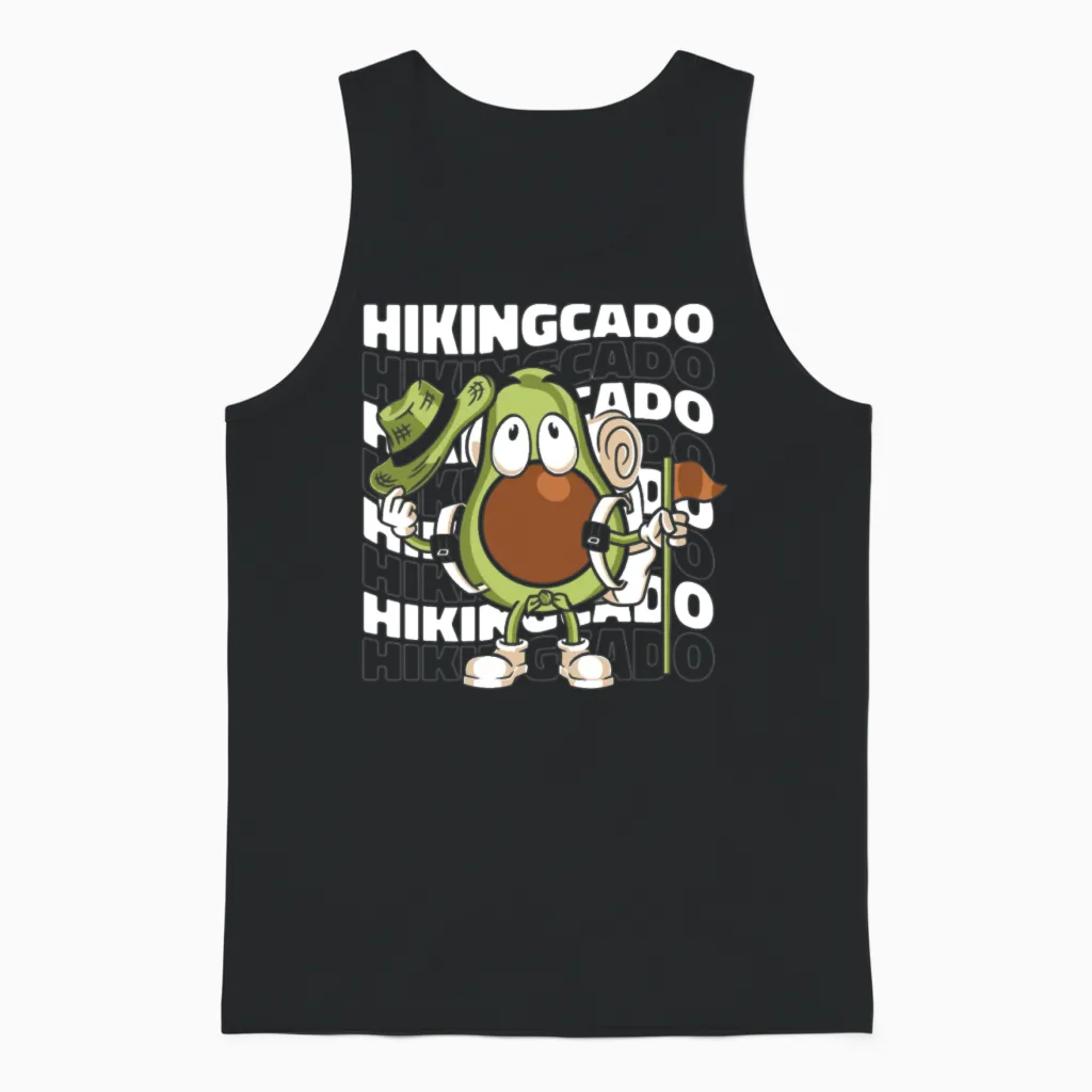 Hiking Trails Outdoor Hike Hiker Unisex Tank Top in Black
