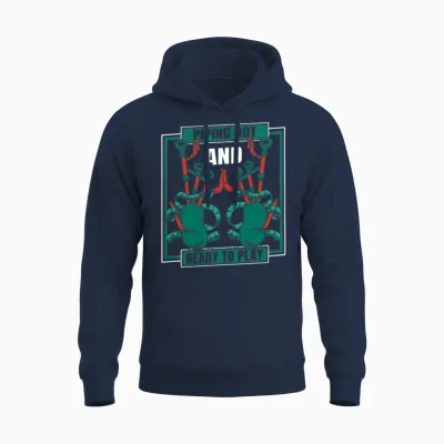 Piping Hot and Ready to Play Great Highland Unisex Hoodie - Navy