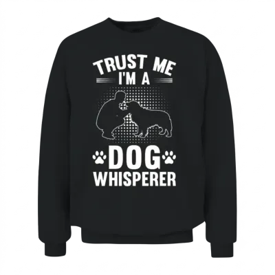 Dog Trainer Men Dog Agility Training Unisex Sweatshirt - Black