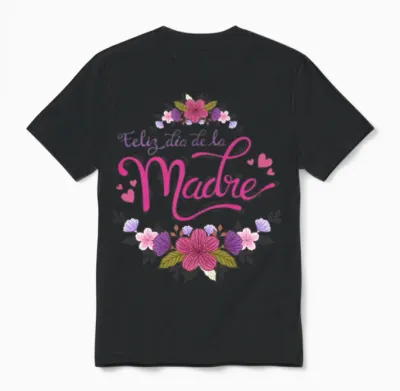 Feliz Dia De La Madre - Happy Mother's Day Unisex T-Shirt - Black