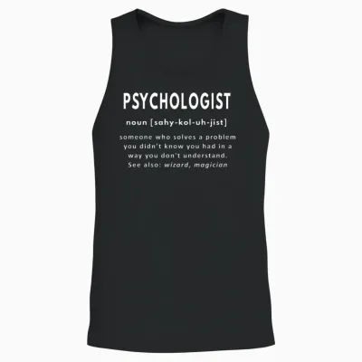 Psychologist Funny Definition Unisex Tank Top - Black
