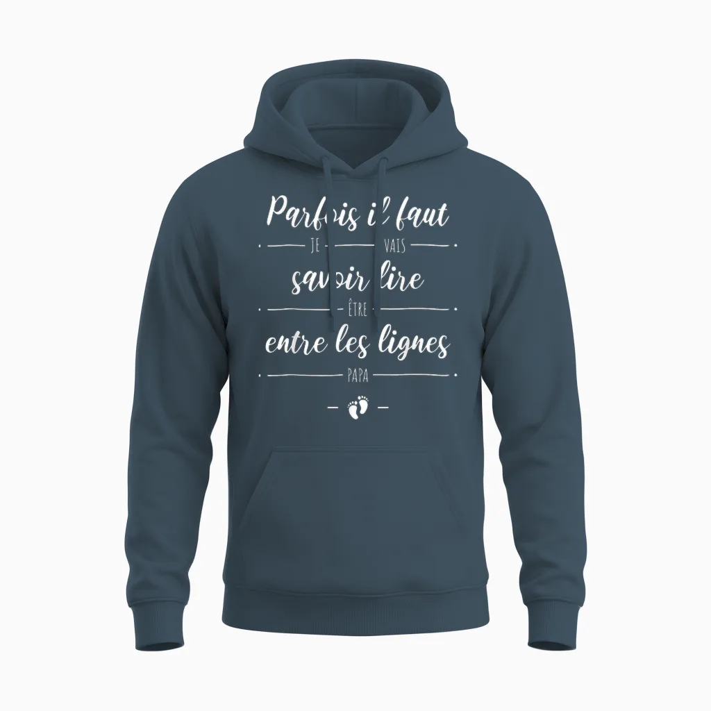 I Will Be Dad - Funny Pregnancy Announcement and Surprise Unisex Hoodie in Dark Heather
