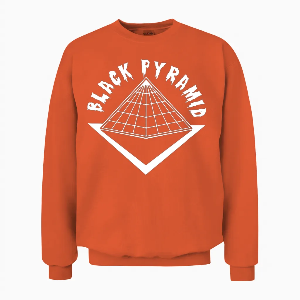 New Design Black Pyramid Best Seller Unisex Sweatshirt in Orange