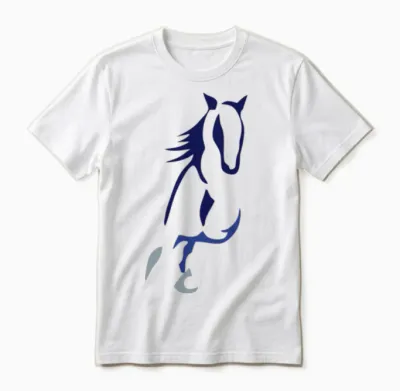 Free Run Horse Unisex T-Shirt - White