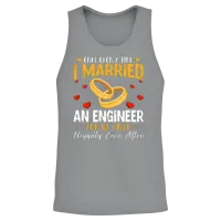 Funny Engineering Husband and Wife- Funny Engineer Unisex Tank Top - Sport Grey – 2