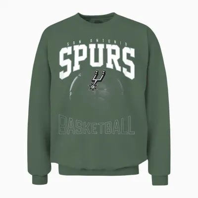 Official Nba San Antonio Spurs X T-Shirt Files Unisex Sweatshirt - Military Green