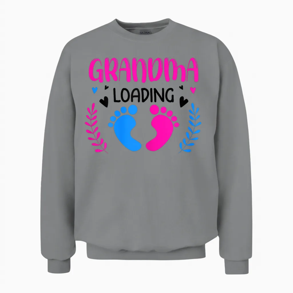 Damen Werdende Oma, Endlich Werde Ich Eine Oma Unisex Sweatshirt in Sport Grey