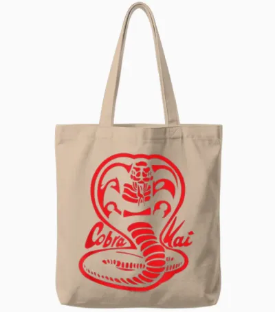 Cobra Kai Red Cobra Logo Tv Show Tote Bags - Natural