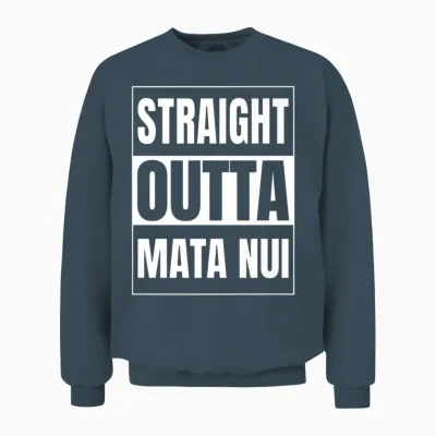 Straight Outta Mata Nui Etymology Unisex Sweatshirt - Dark Heather