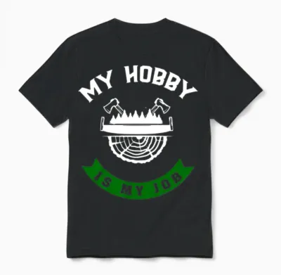 Job Forester Funny Unisex T-Shirt - Black