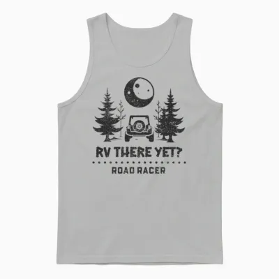 Rv There Yet? Camper Van Rv Unisex Tank Top - Ash
