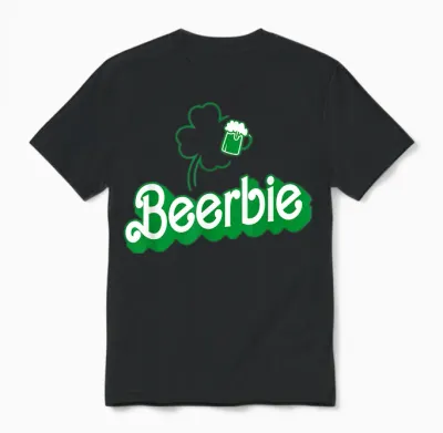 Beer Drinking St. Patty Drinking Funny St. Patrick's Day T-Shirt, Black, S Unisex T-Shirt - Black
