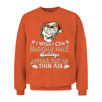 Bulldog Dogs Unisex Sweatshirt - Orange