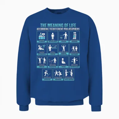 Socrates Philosophy Design for a Philosophy Unisex Sweatshirt - Royal