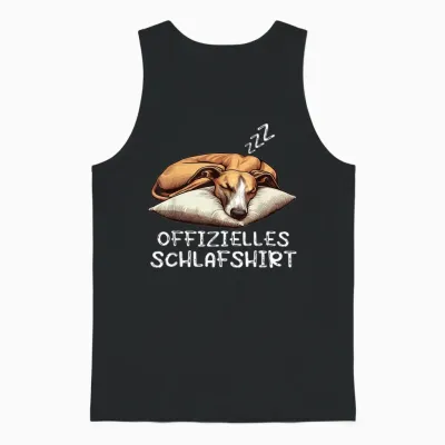Offizielles Schlafshirt Whippet Hund Windhund Hunde Unisex Tank Top - Black