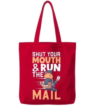 Postal Worker Mail Lady Mail Carrier Postal Tote Bags - Red