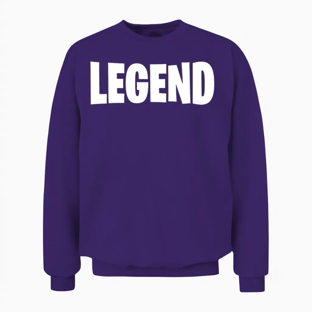 Legend Unisex Sweatshirt in Purple