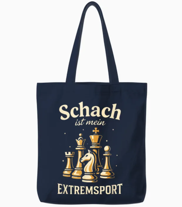 Schach Ist Mein Extremsport - Schachsport Tote Bags in Navy