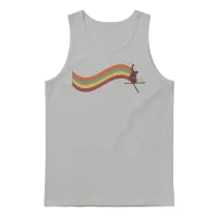 Skiing Mountains Winter Sports Nature Unisex Tank Top - Ash – 1