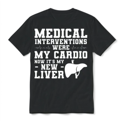 Liver Transplant Unisex T-Shirt - Black