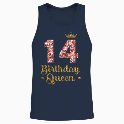 Damen 14. Königin Geburtstag 14 Jahre 14 Unisex Tank Top - Navy