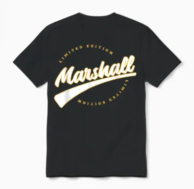 Funny Personalized First Name Design for Marshall T-Shirt, Black, S Unisex T-Shirt - Black