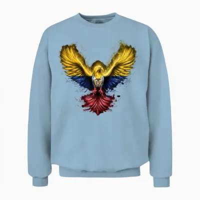 Drapeau De La Colombie Fierté Colombienne Drapeau Colombien Racines Colombiennes Unisex Sweatshirt - Light Blue